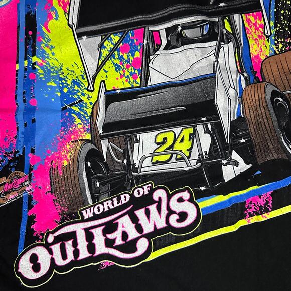 Port & Company 🏁 “World of Outlaws” Sprint Car Graphic Tee – Size XL - Picture 5 of 6